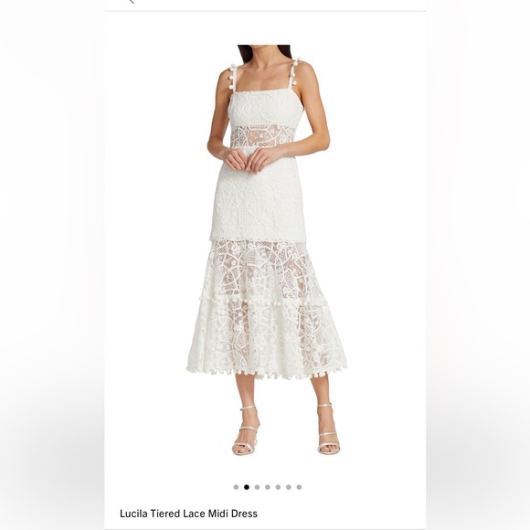 Alexis Dresses Alexis Lucila Tiered Lace Midi Dress Poshmark